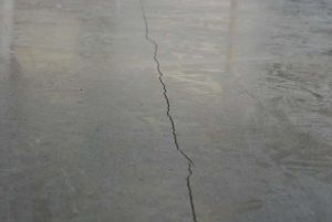 concrete slab crack