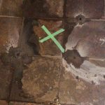 water leak detection in tiles floor